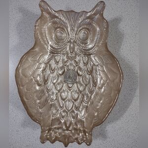 NWOT!*Glass Owl Dish(8")***